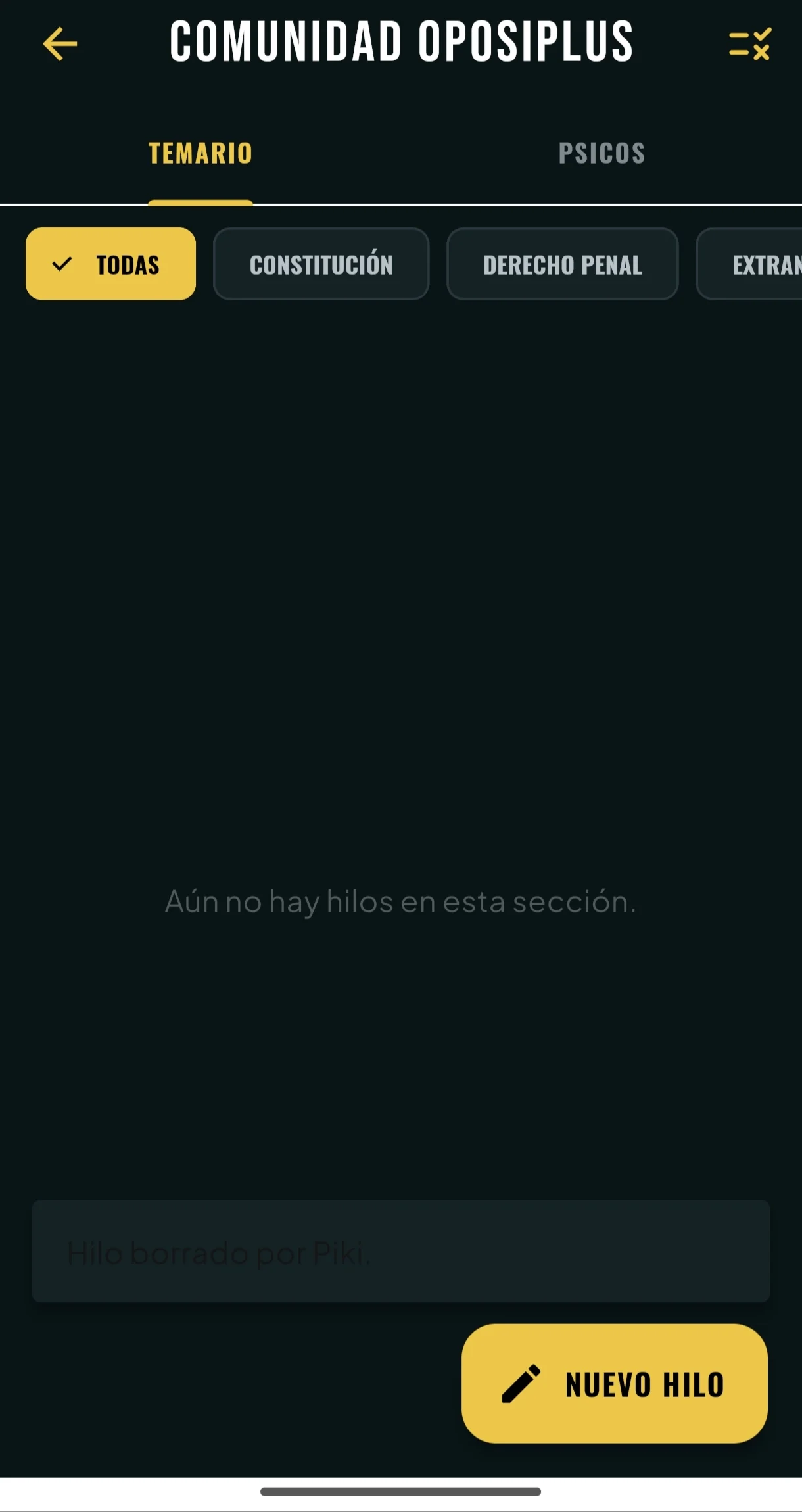 Comunidad en Oposiplus