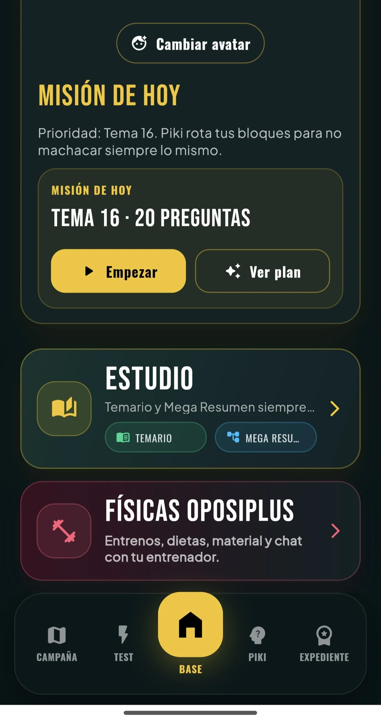 Base Oposiplus en Oposiplus