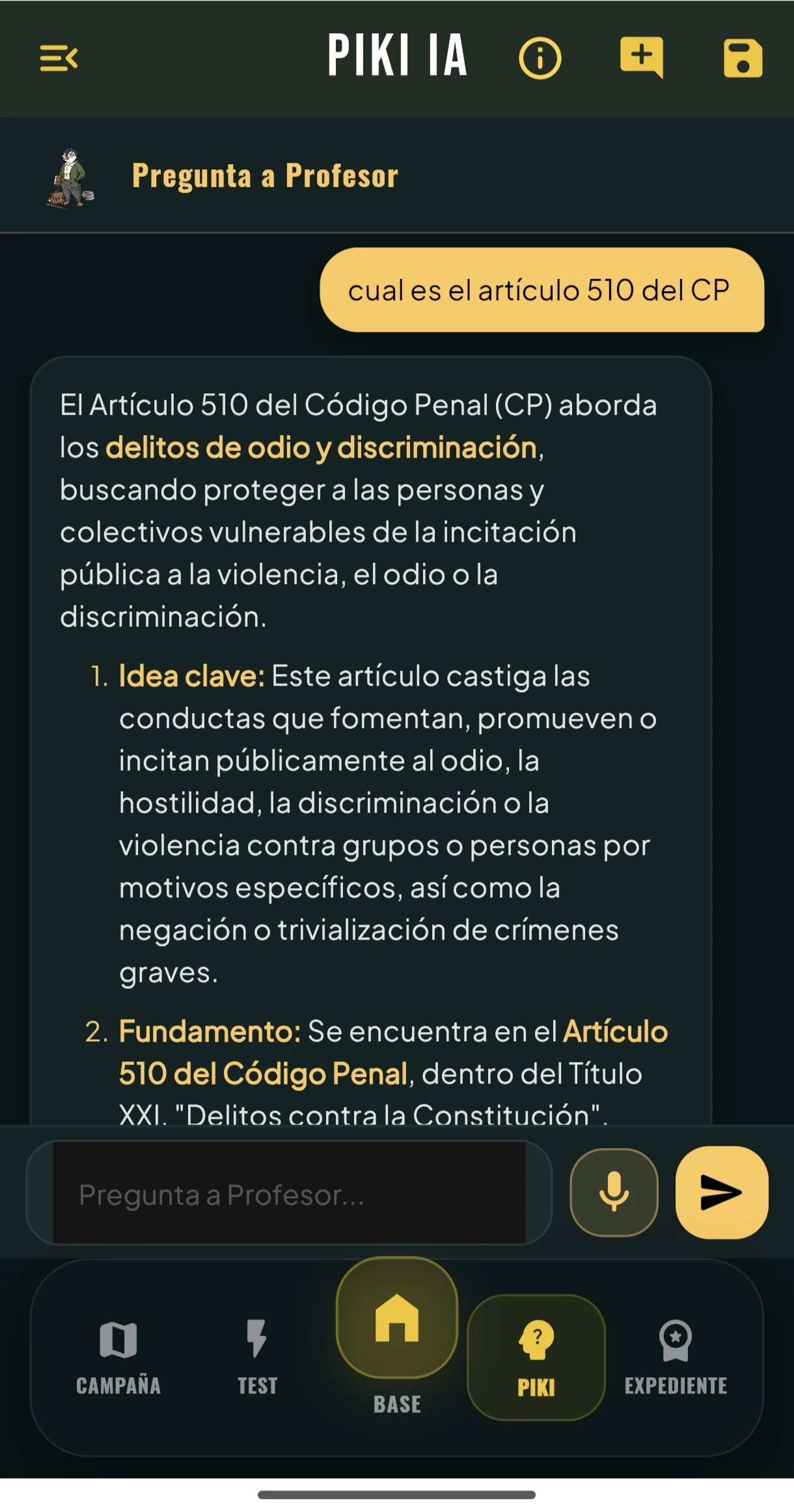 Piki IA en Oposiplus